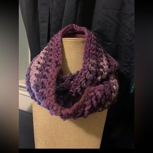 Handmade crochet infinity scarf